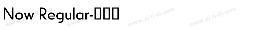 Now Regular字体转换